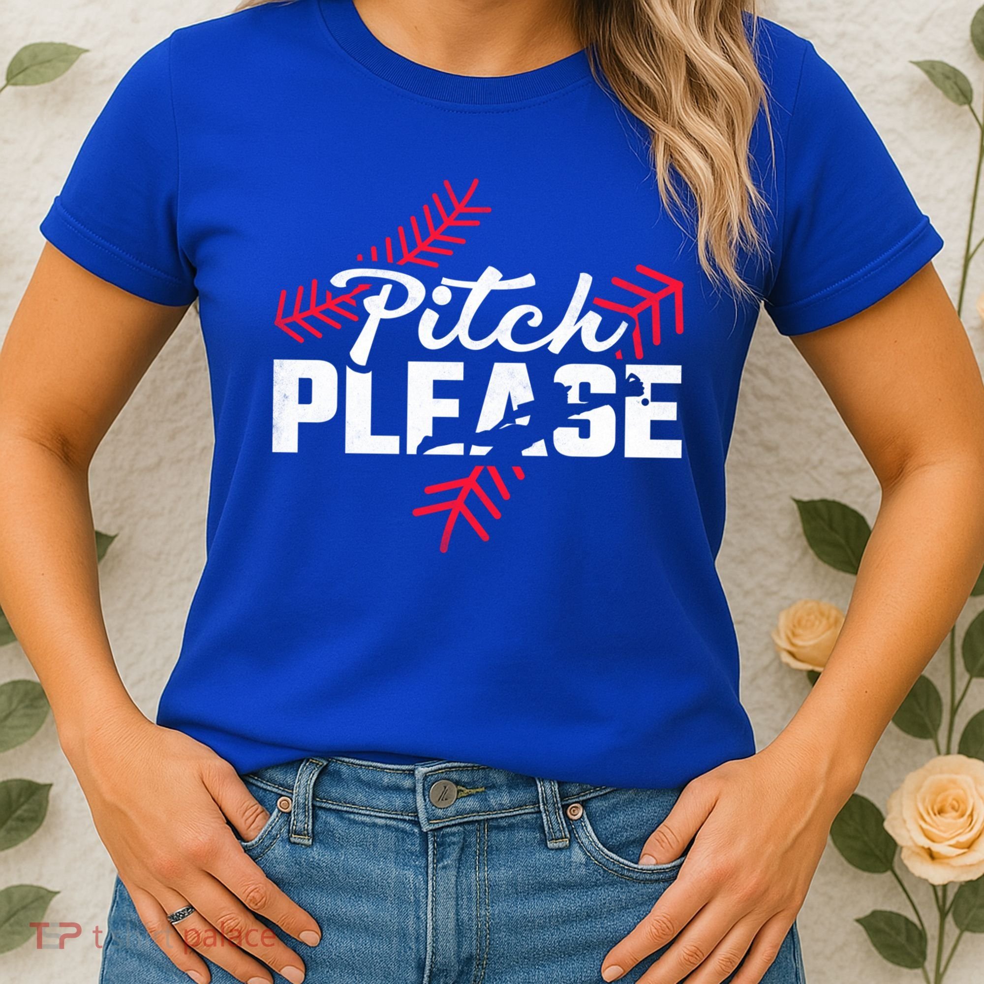 Pitch Please Baseball Cute Gift Women's T-Shirt