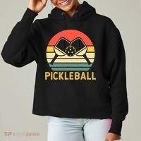 Pickleballer Pickle Baller Pickleball Player Ladies Heavyweight Boxy Pullover Hoodie thumb 0