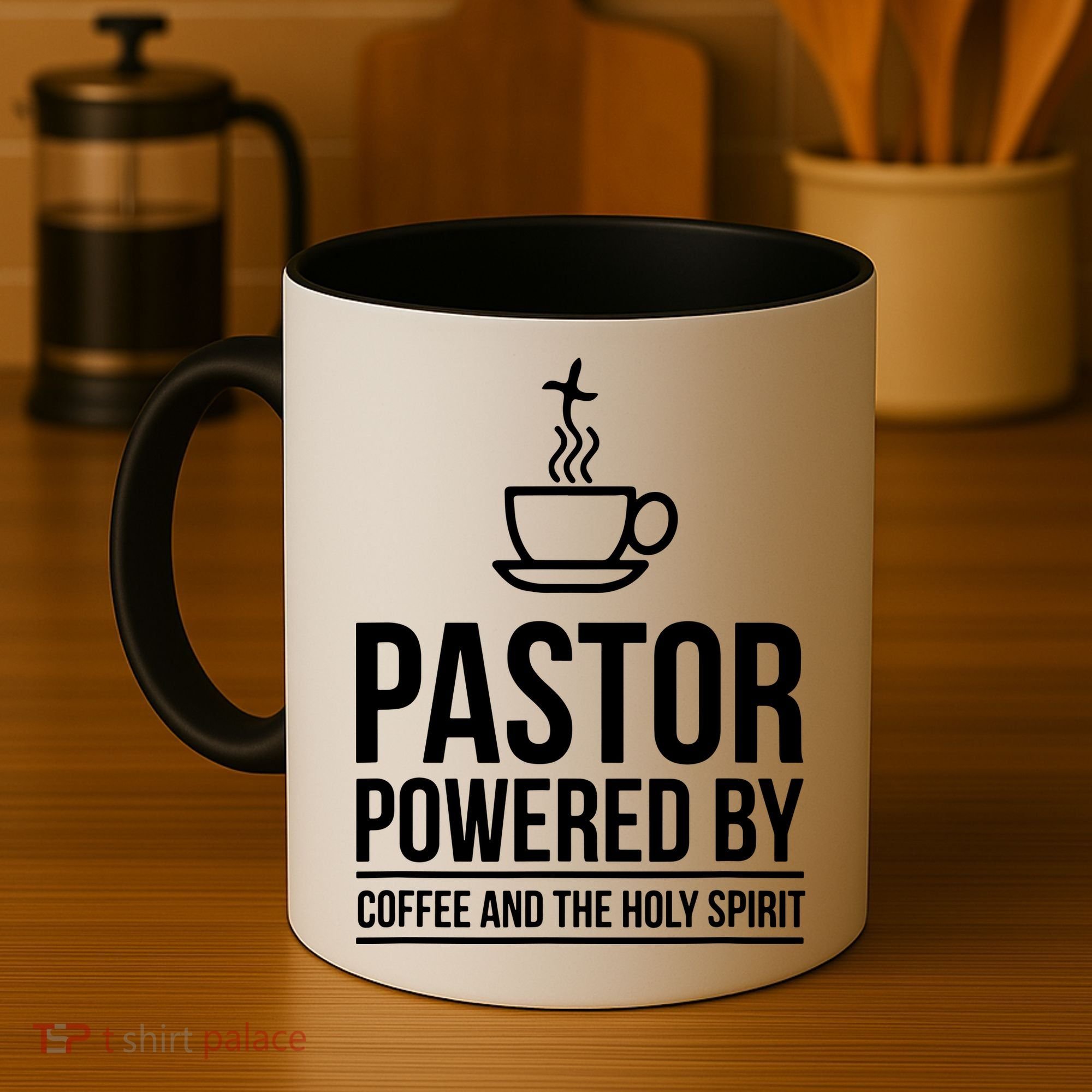Pastor Powered By Coffe And The Holy Spirit Coffee Mug