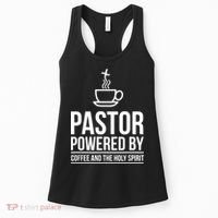 Pastor Powered By Coffe And The Holy Spirit Women's Tank Top thumb 0