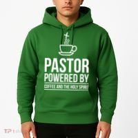 Pastor Powered By Coffe And The Holy Spirit Hoodie thumb 2