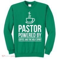 Pastor Powered By Coffe And The Holy Spirit Sweatshirt thumb 0