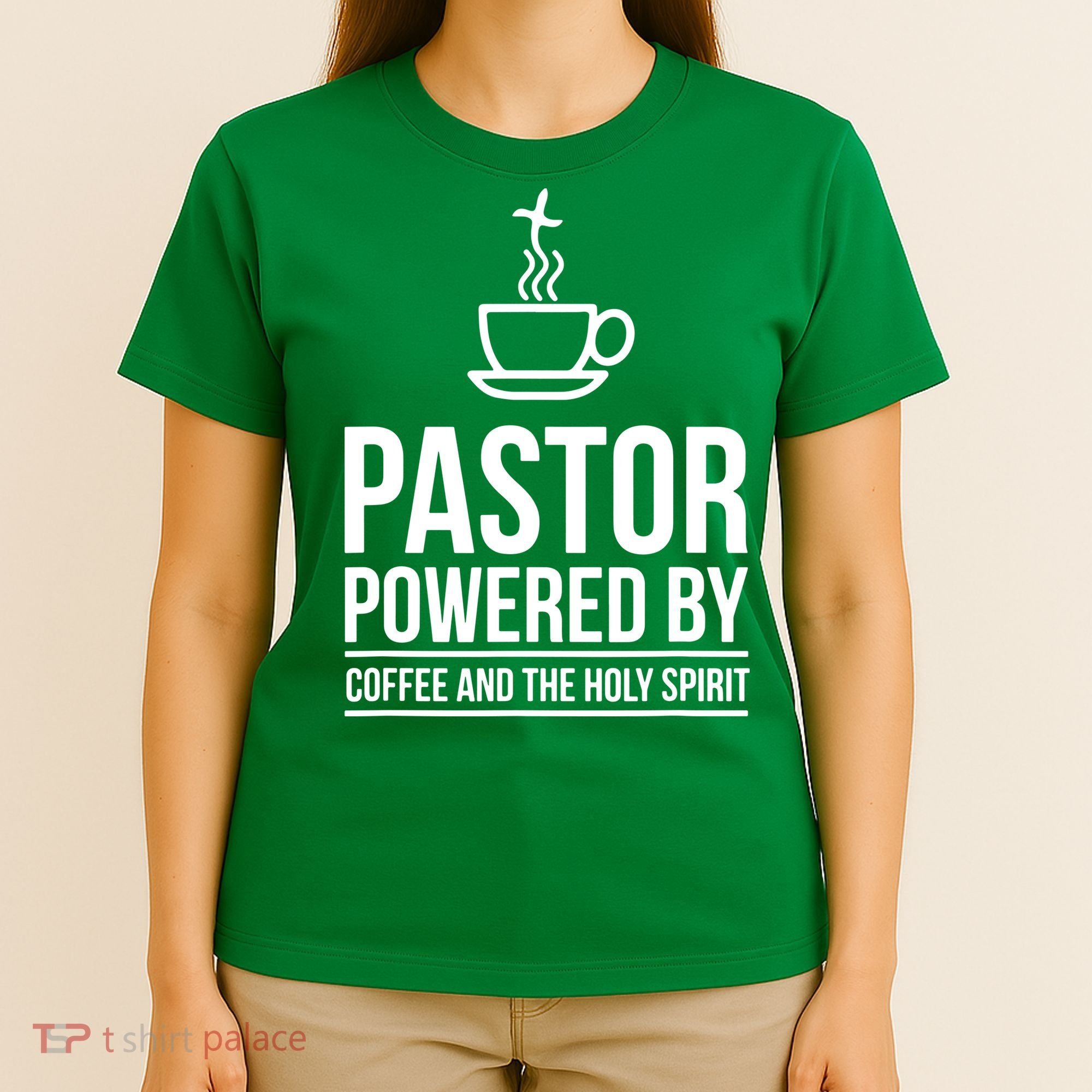 Pastor Powered By Coffe And The Holy Spirit T-Shirt