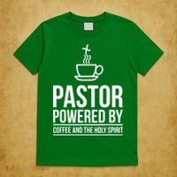 Pastor Powered By Coffe And The Holy Spirit T-Shirt thumb 5