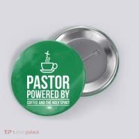 Pastor Powered By Coffe And The Holy Spirit Button thumb 0