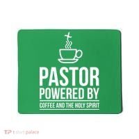 Pastor Powered By Coffe And The Holy Spirit Mousepad thumb 0