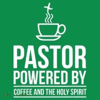 Pastor Powered By Coffe And The Holy Spirit Mousepad thumb 1
