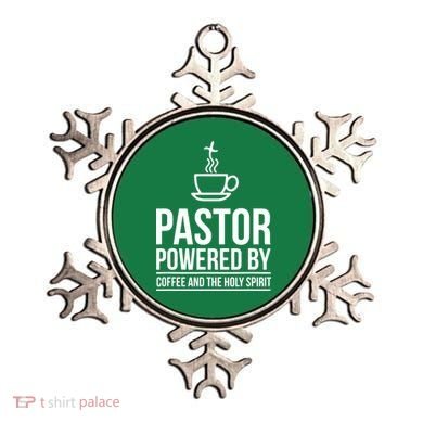 Pastor Powered By Coffe And The Holy Spirit Ornament