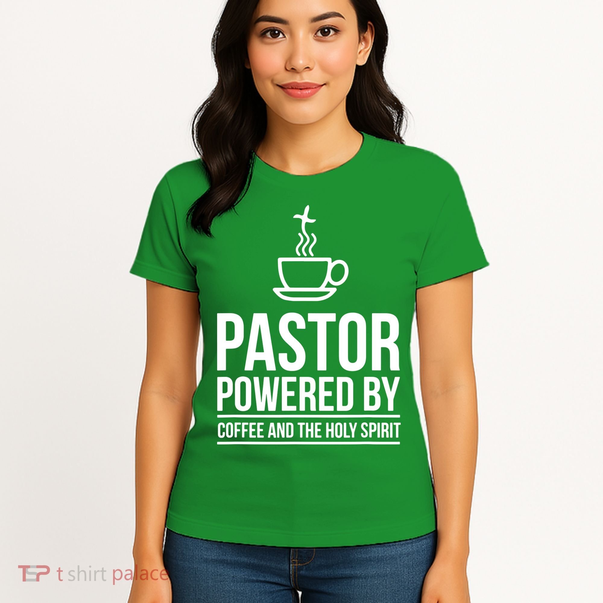 Pastor Powered By Coffe And The Holy Spirit Women's T-Shirt