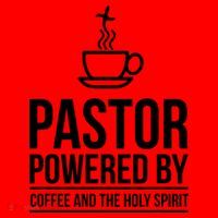 Pastor Powered By Coffe And The Holy Spirit Santa Hat thumb 1