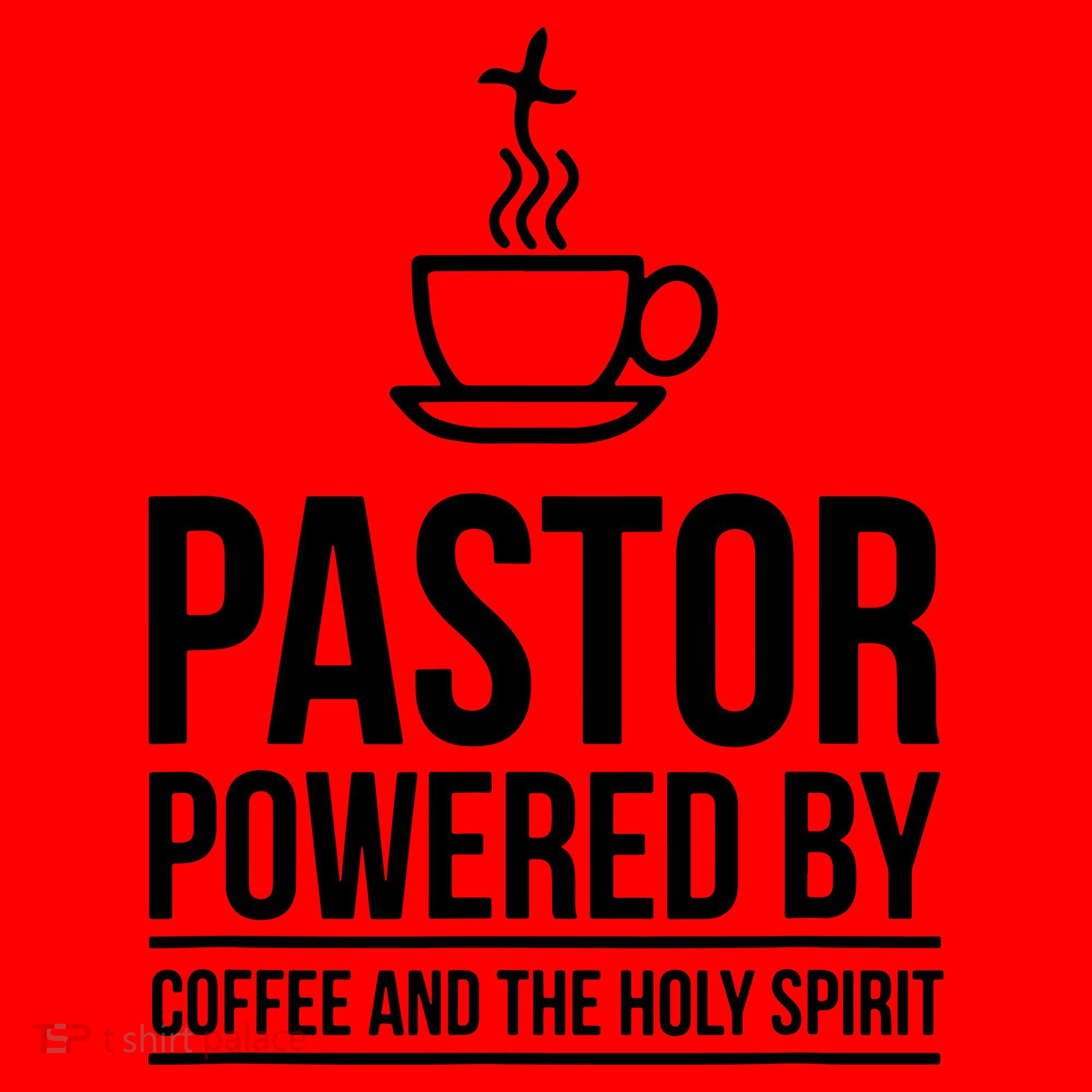 Pastor Powered By Coffe And The Holy Spirit Santa Hat