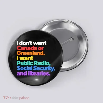 Protect Public Broadcasting Social Security Libraries  Button