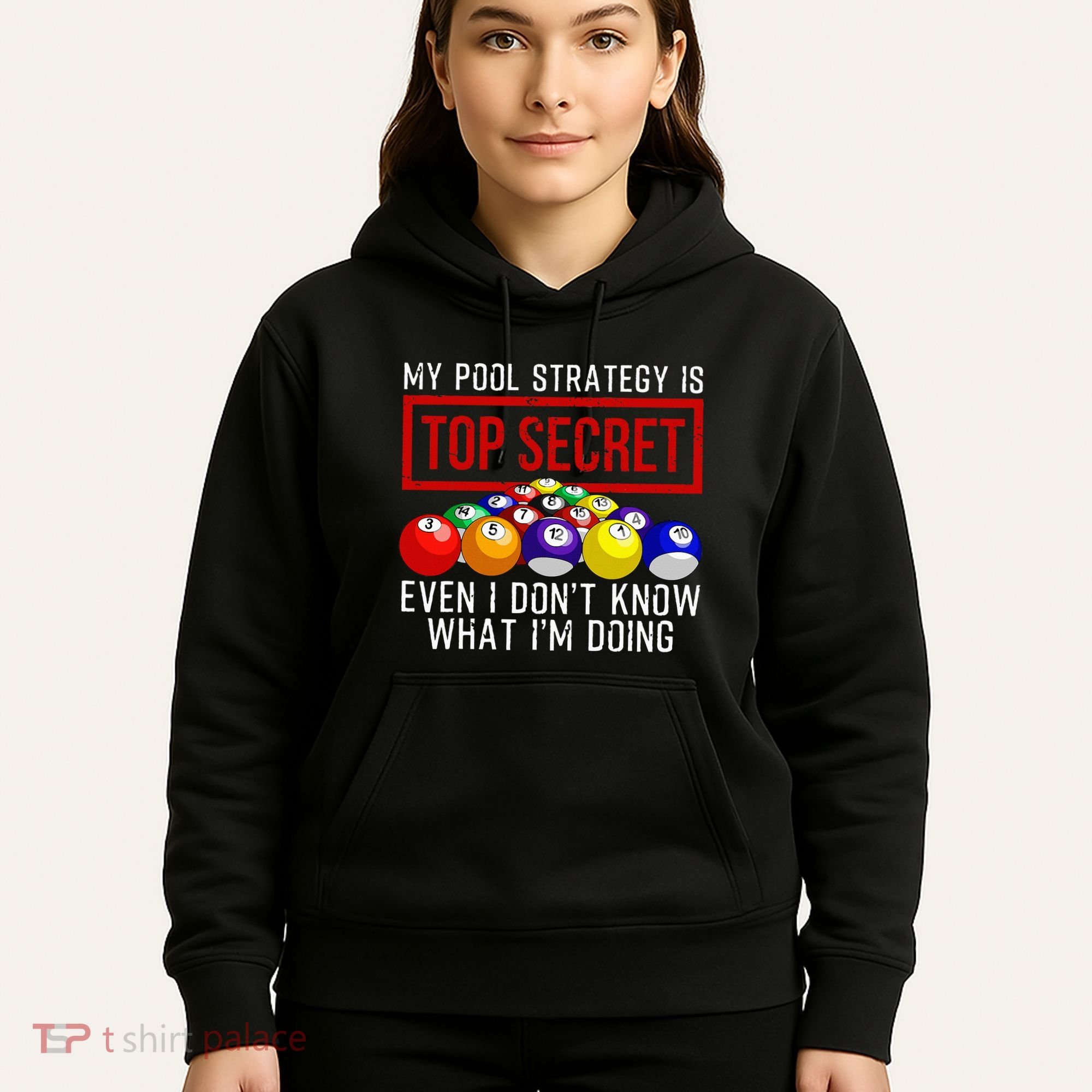Pool Player Billiards Gift Game Play Hoodie
