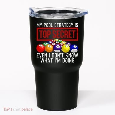 Pool Player Billiards Gift Game Play Tumbler