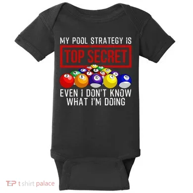 Pool Player Billiards Gift Game Play Baby Bodysuit