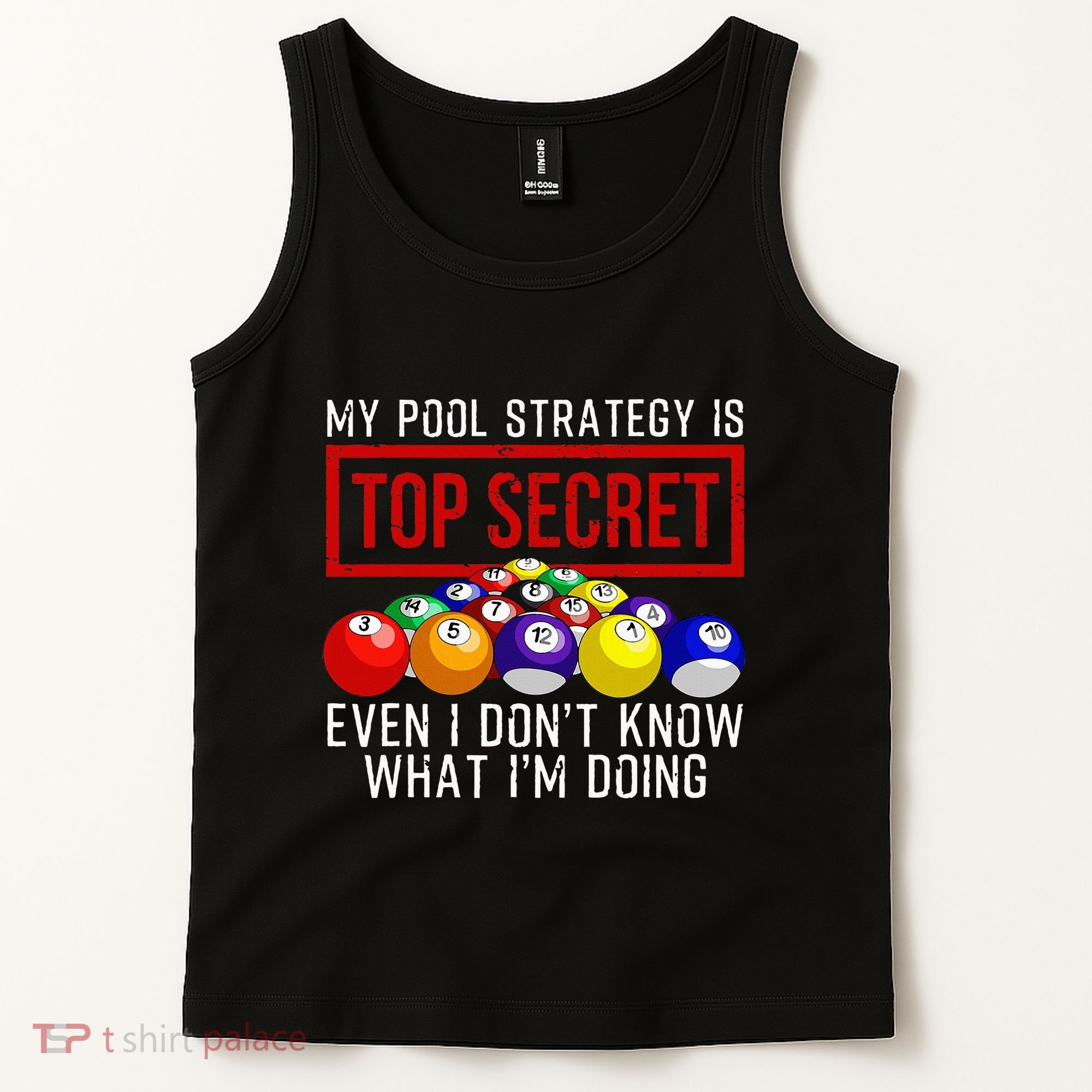 Pool Player Billiards Gift Game Play Tank Top