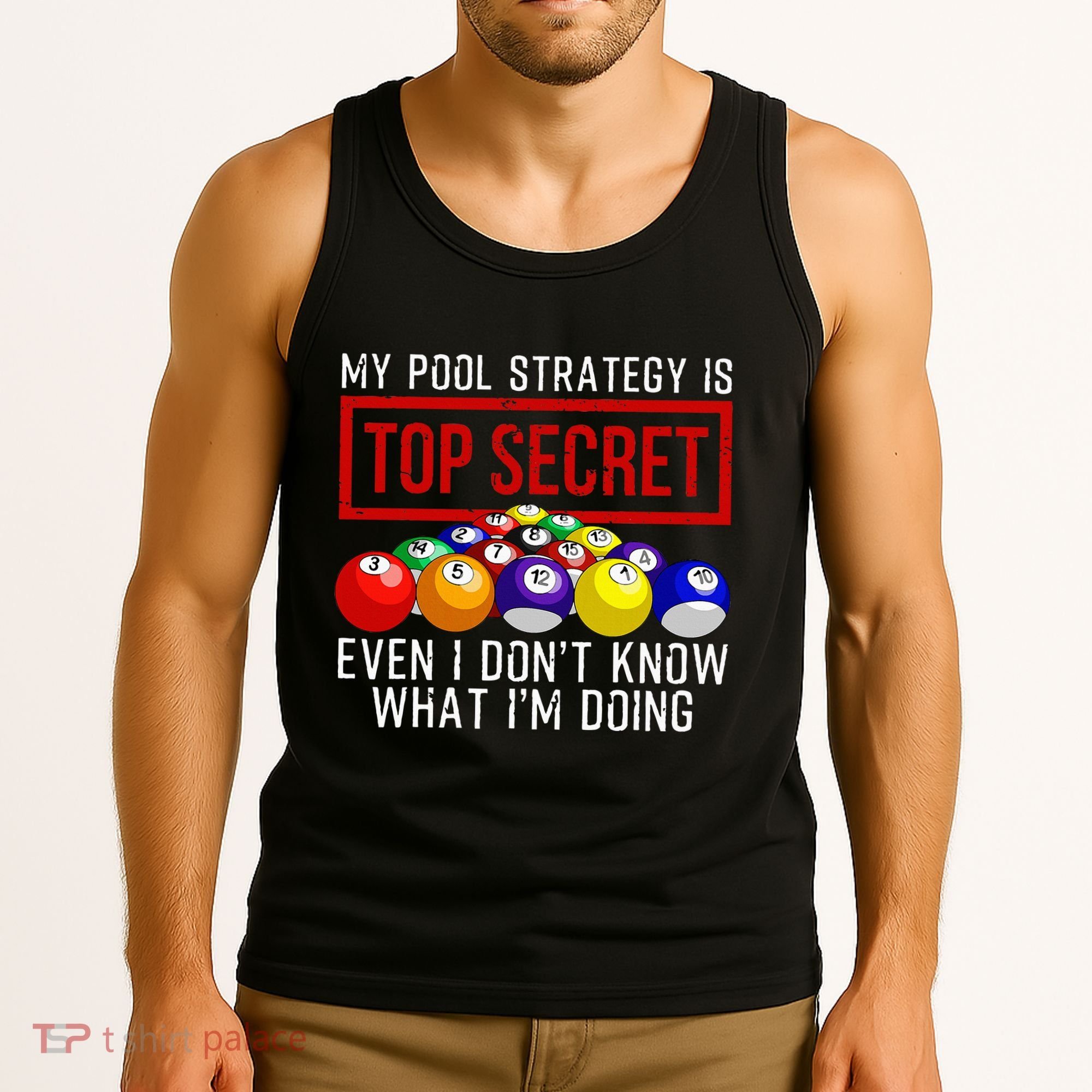Pool Player Billiards Gift Game Play Tank Top