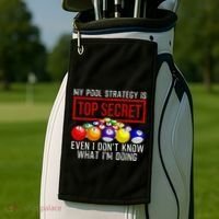 Pool Player Billiards Gift Game Play Golf Towel thumb 2