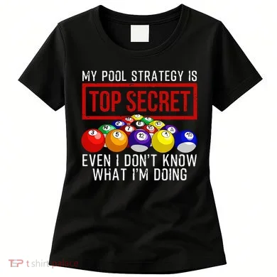 Pool Player Billiards Gift Game Play Women's T-Shirt