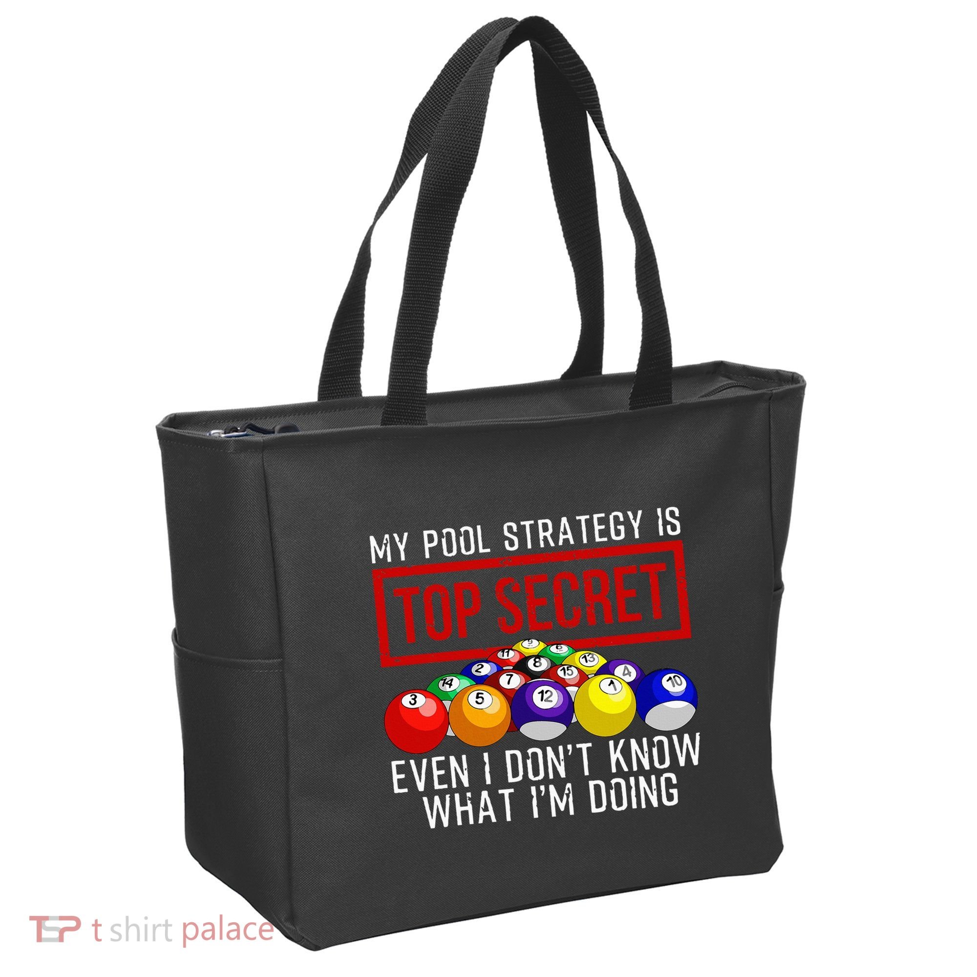 Pool Player Billiards Gift Game Play Tote Bag