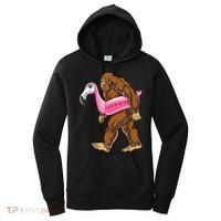 Pool Party Bigfoot Flamingo Men Women Sasquatch Pink Float Women's Hoodie thumb 0