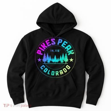 Pikes Peak Colorado Mountain Hiking Hoodie