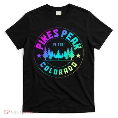 Pikes Peak Colorado Mountain Hiking T-Shirt