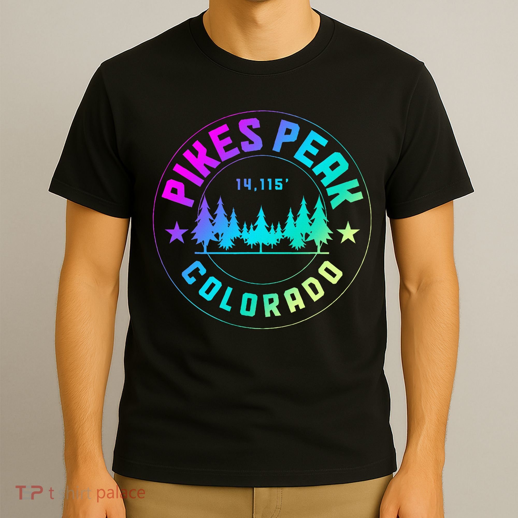Pikes Peak Colorado Mountain Hiking T-Shirt
