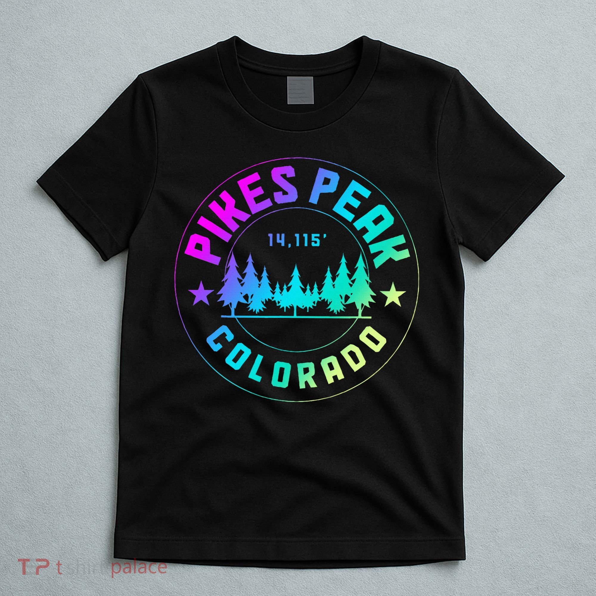 Pikes Peak Colorado Mountain Hiking T-Shirt
