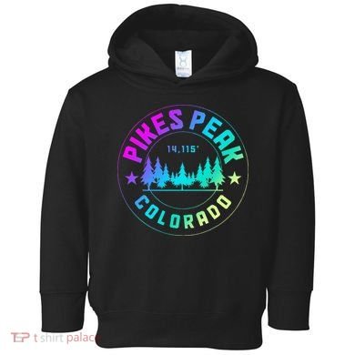 Pikes Peak Colorado Mountain Hiking Toddler Hoodie