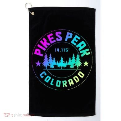 Pikes Peak Colorado Mountain Hiking Golf Towel