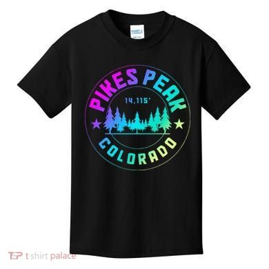 Pikes Peak Colorado Mountain Hiking Kids T-Shirt