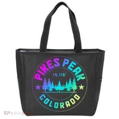 Pikes Peak Colorado Mountain Hiking Tote Bag