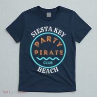 Party Pirate Club Siesta Key Beach T-Shirt thumb 5