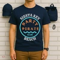 Party Pirate Club Siesta Key Beach T-Shirt thumb 6