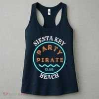 Party Pirate Club Siesta Key Beach Women's Tank Top thumb 3