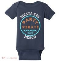 Party Pirate Club Siesta Key Beach Baby Bodysuit thumb 0