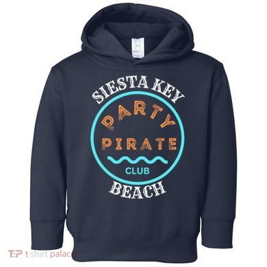 Party Pirate Club Siesta Key Beach Toddler Hoodie