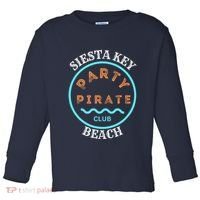 Party Pirate Club Siesta Key Beach Toddler Long Sleeve Shirt thumb 0