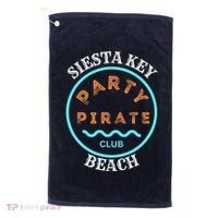 Party Pirate Club Siesta Key Beach Golf Towel thumb 0