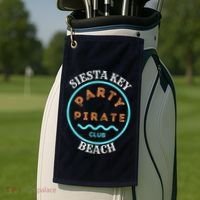Party Pirate Club Siesta Key Beach Golf Towel thumb 2