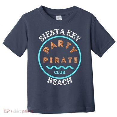 Party Pirate Club Siesta Key Beach Toddler T-Shirt