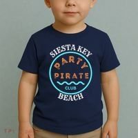 Party Pirate Club Siesta Key Beach Toddler T-Shirt thumb 2