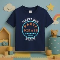 Party Pirate Club Siesta Key Beach Toddler T-Shirt thumb 3
