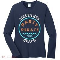 Party Pirate Club Siesta Key Beach Women's Long Sleeve Shirt thumb 0