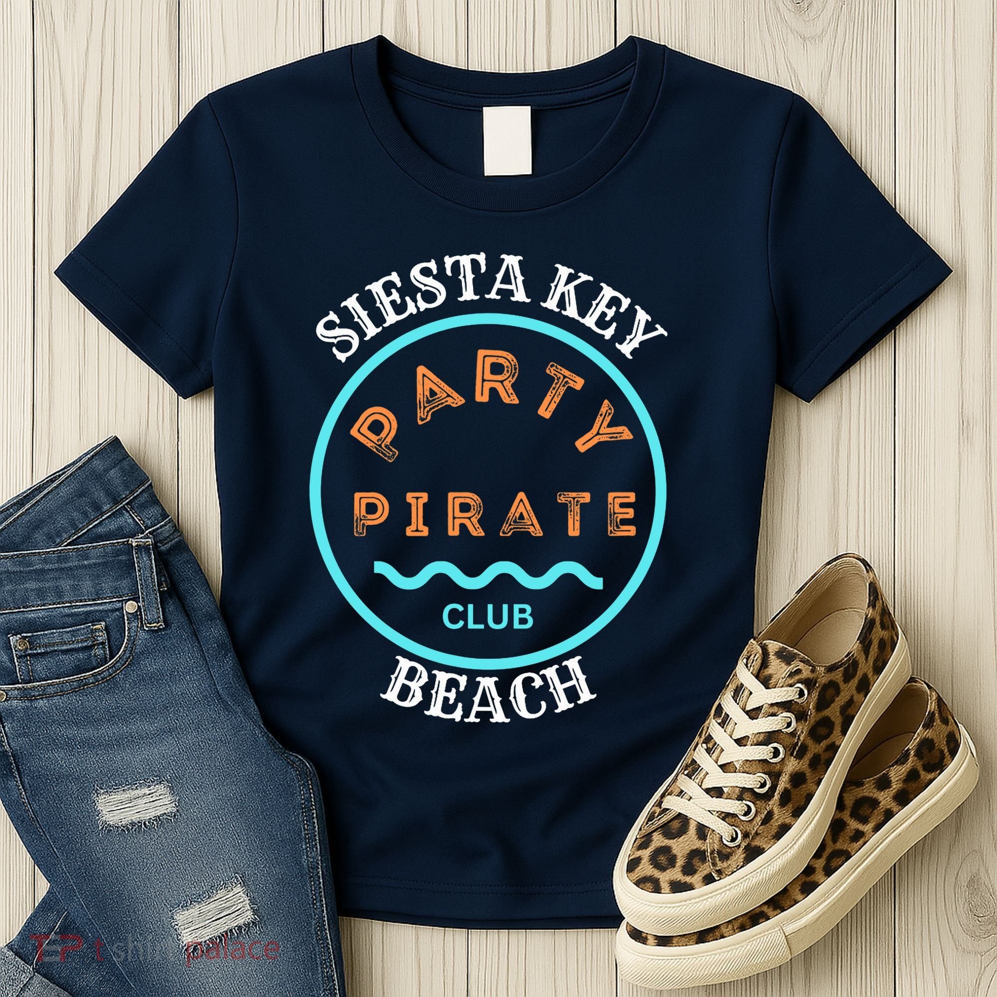 Party Pirate Club Siesta Key Beach Women's T-Shirt