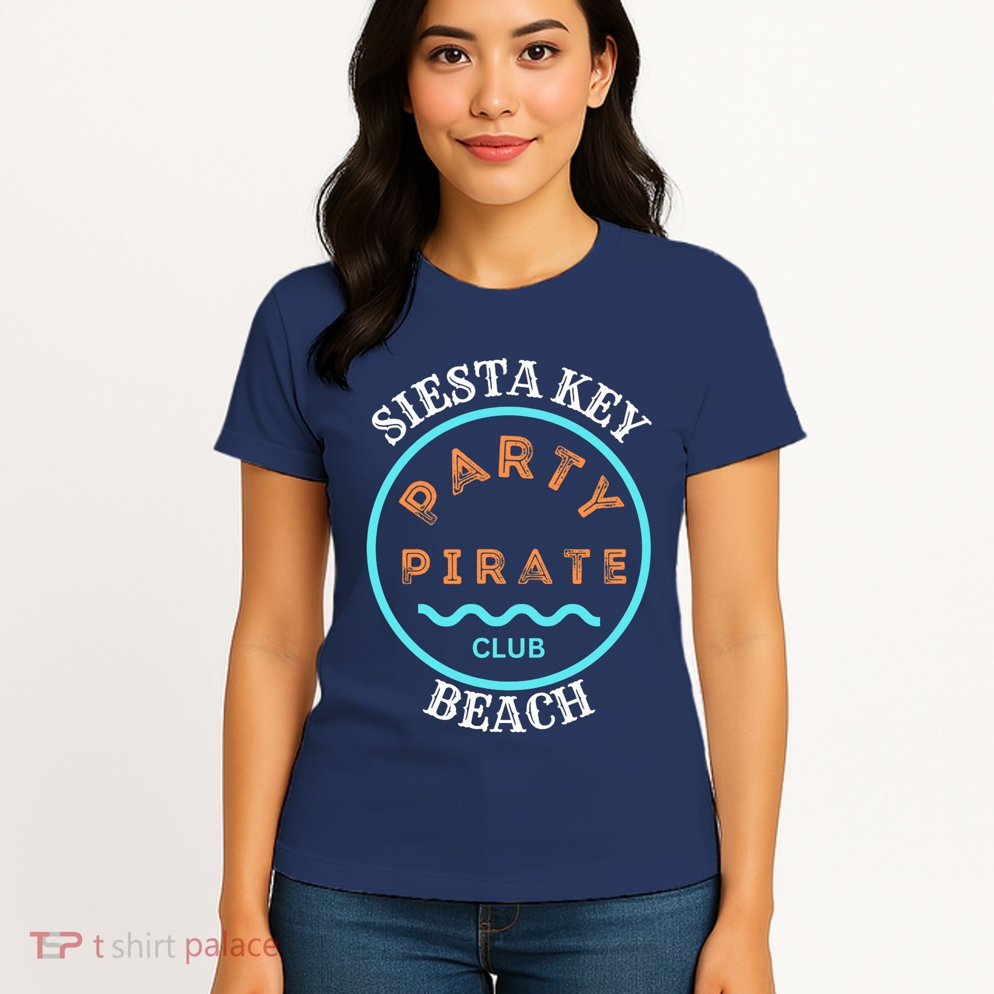 Party Pirate Club Siesta Key Beach Women's T-Shirt