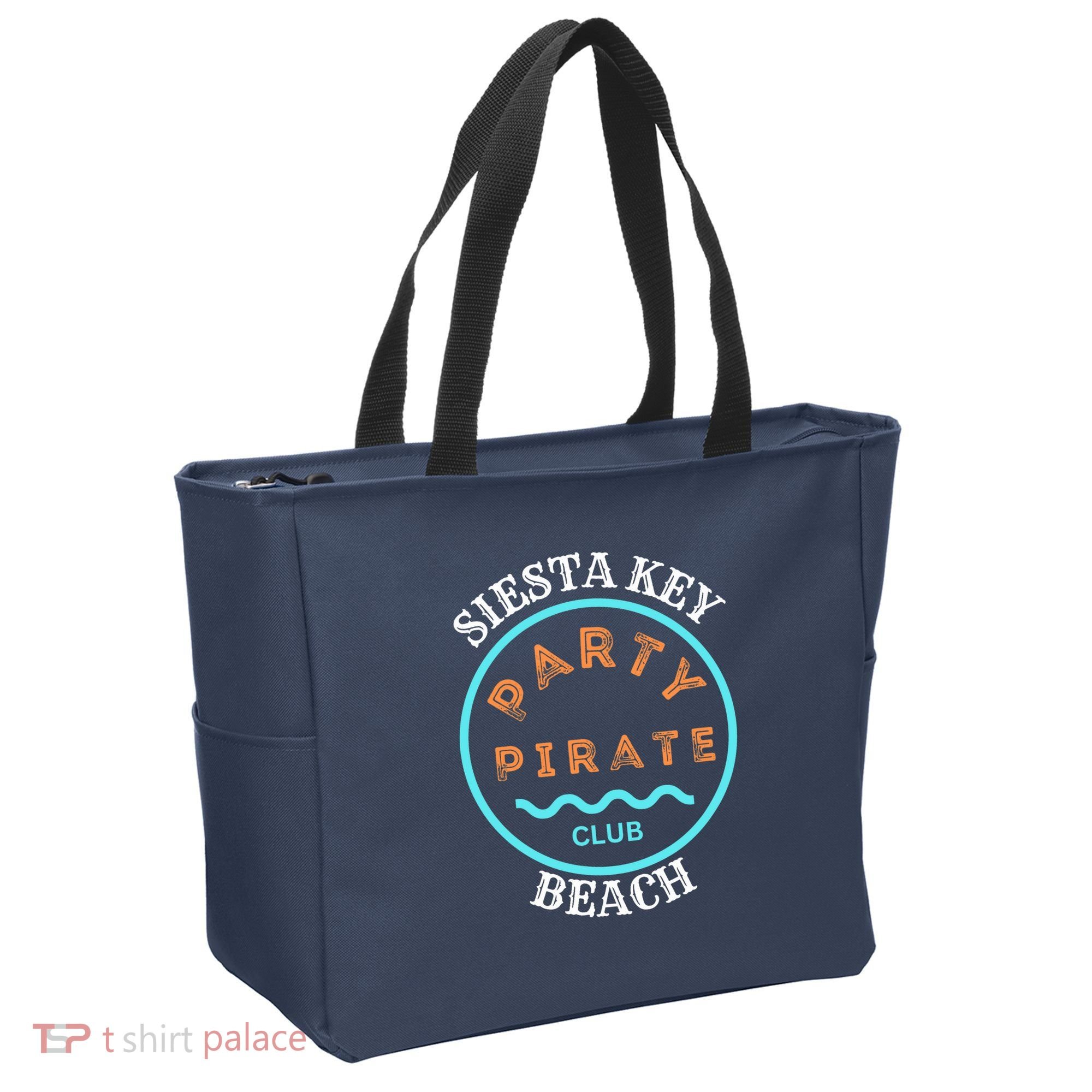 Party Pirate Club Siesta Key Beach Tote Bag