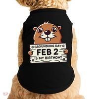 Punxsy PhilS Cute Groundhog Day February 2nd Birthday Doggie Tank thumb 0