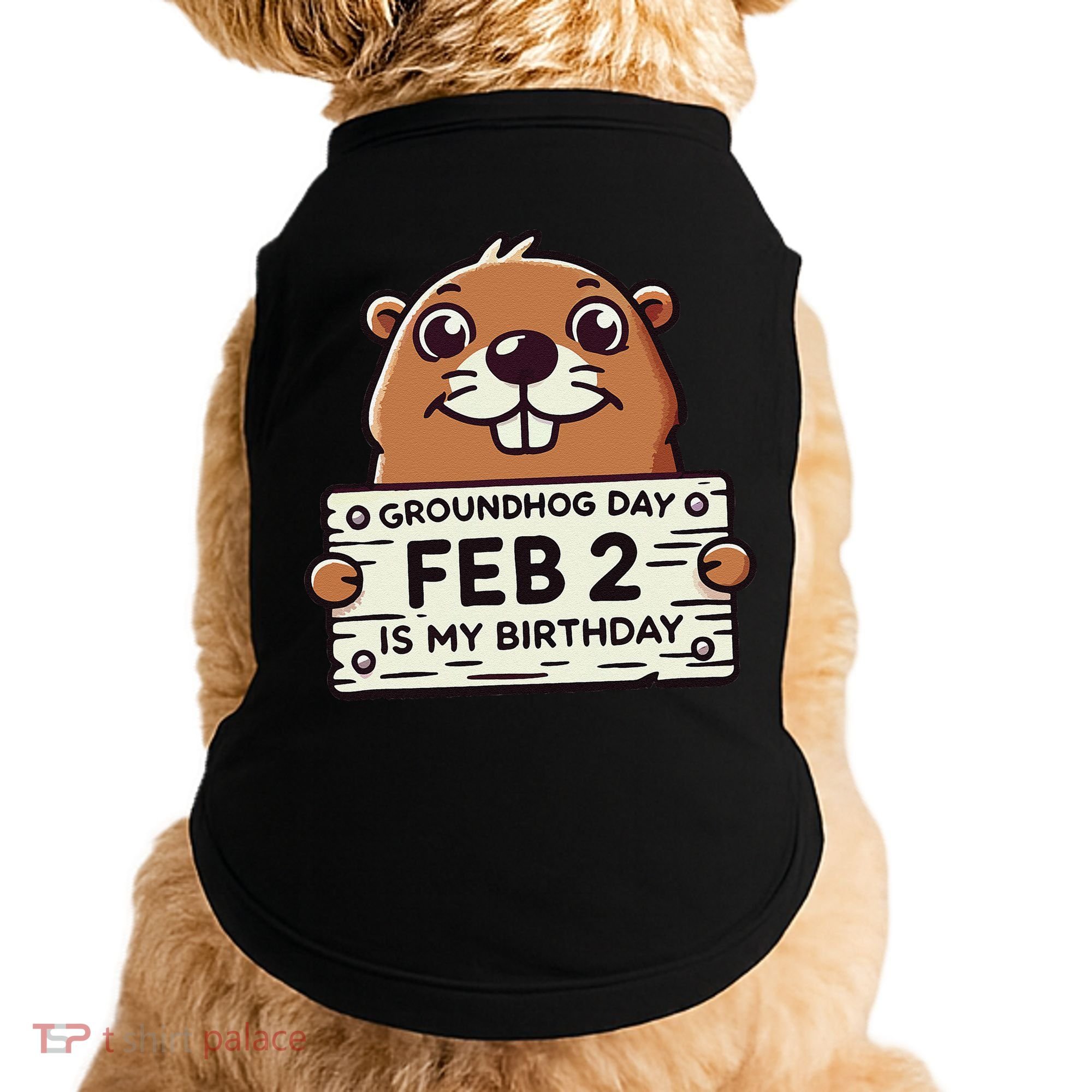 Punxsy PhilS Cute Groundhog Day February 2nd Birthday Doggie Tank